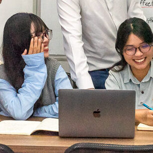Happy students IELTS