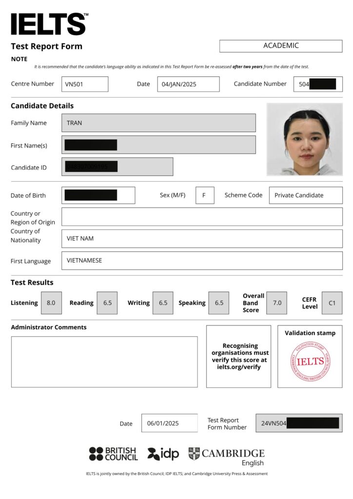 Student score